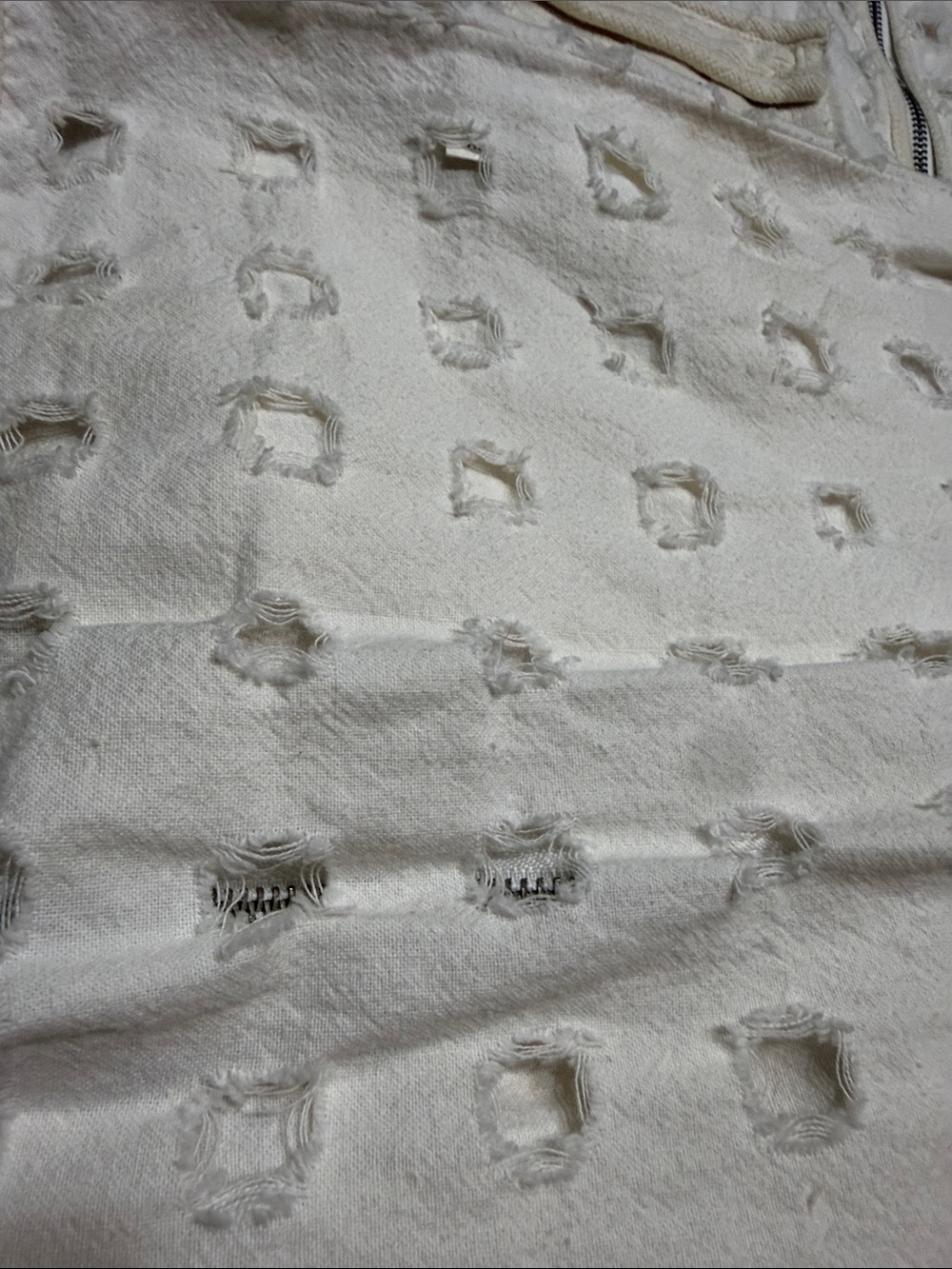 Eiffel Designs Distressed Linen Blend Utility Vest - Picture 9 of 9
